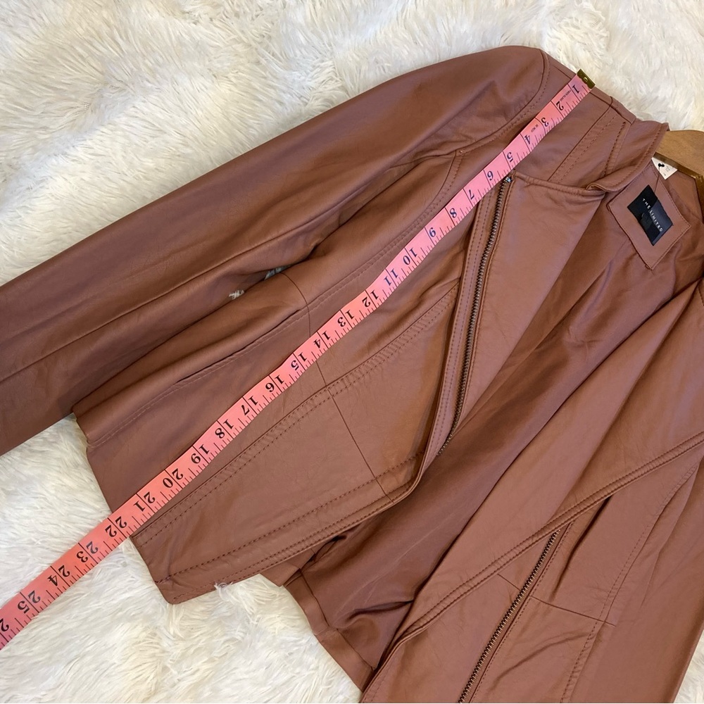 😃Host Pick 🎉 NWT The Limited Faux Leather Mauve Moto Jacket, Size XS - Picture 10 of 11